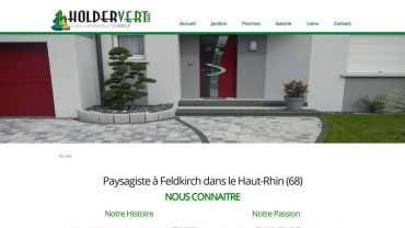 Page d'accueil du site : Holdervert
