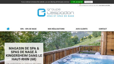 Page d'accueil du site : Groupe L'espadon