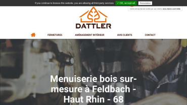 Page d'accueil du site : Dattler