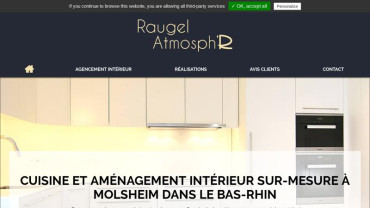 Page d'accueil du site : Raugel Atmosph'r