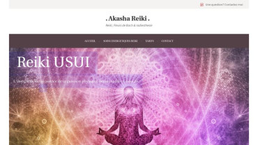 Page d'accueil du site : Akasha Reiki