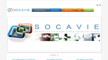 Page d'accueil du site : Socavie