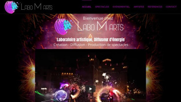 Page d'accueil du site : Labo M art