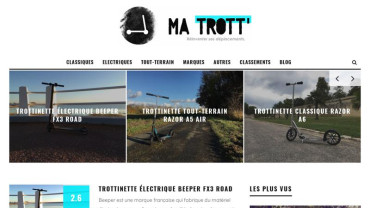 Page d'accueil du site : Ma Trott
