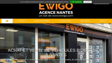 Page d'accueil du site : Ewigo Nantes