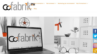 Page d'accueil du site : Cofabrik Rh