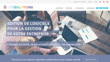 Page d'accueil du site : OIP Solutions