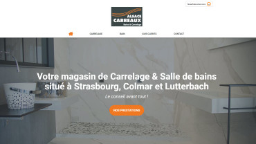Page d'accueil du site : Alsace Carreaux