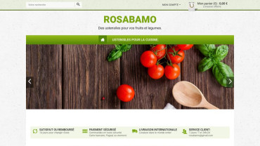 Page d'accueil du site : Rosabamo