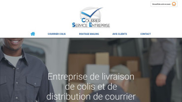 Page d'accueil du site : Courrier Service Entreprise