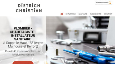 Page d'accueil du site : Dietrich Christian