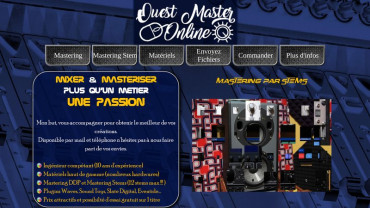 Page d'accueil du site : Ouest Master Online