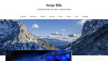 Page d'accueil du site : Serge Bile