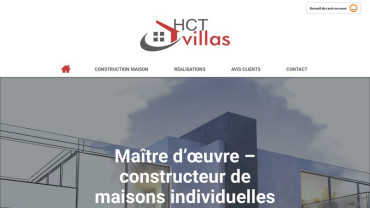 Page d'accueil du site : HCT Villas