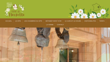 Page d'accueil du site : La ferme de fleurette