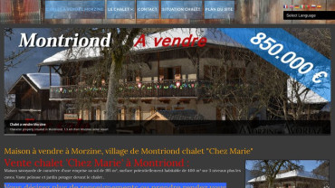 Page d'accueil du site : Montriond