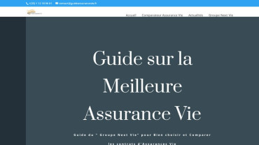 Page d'accueil du site : Guide Assurance Vie