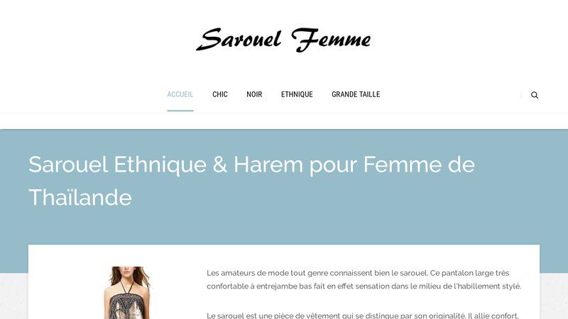 Sarouel Femme