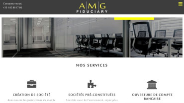 Page d'accueil du site : AMG Fiduciary