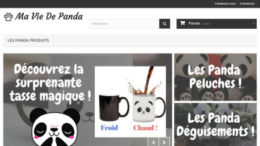 Page d'accueil du site : Ma Vie de Panda