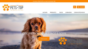 Page d'accueil du site : One Pets Top