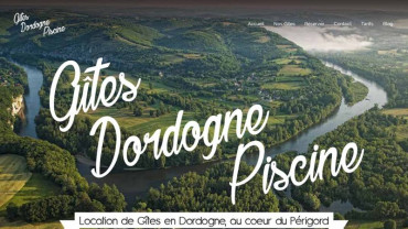 Page d'accueil du site : Gîtes Dordogne Piscine