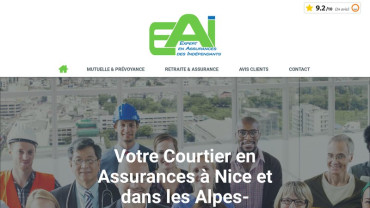 Page d'accueil du site : EAI