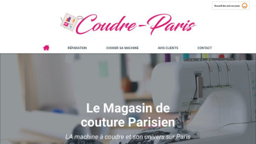 Page d'accueil du site : Coudre Paris
