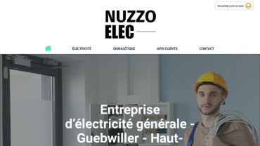 Page d'accueil du site : Nuzzo Elec