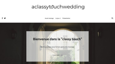 Page d'accueil du site : Classy Touch