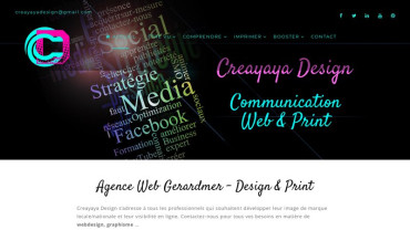 Page d'accueil du site : Creayaya Design