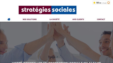 Page d'accueil du site : Stratégies Sociales
