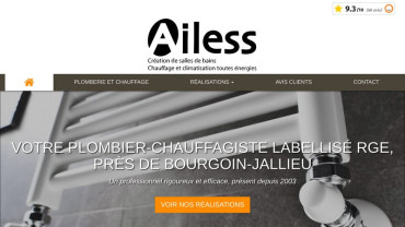 Page d'accueil du site : Ailess
