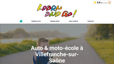 Page d'accueil du site : Learn And Go