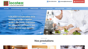 Page d'accueil du site : Locatex