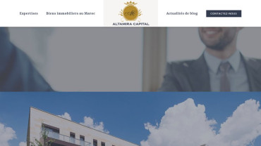 Page d'accueil du site : Altamira Capital