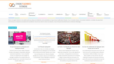 Page d'accueil du site : Epargne, placements et patrimoine