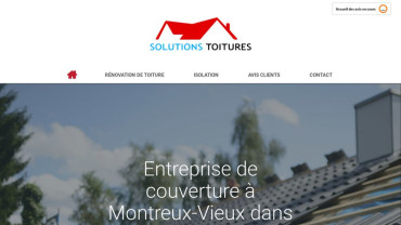 Page d'accueil du site : Solutions toitures
