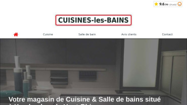 Page d'accueil du site : Cuisine-les-Bains