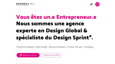 Page d'accueil du site : Kosmoss.fr