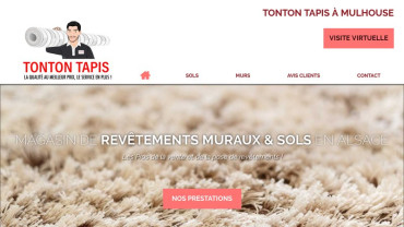 Page d'accueil du site : Tonton Tapis