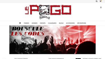Page d'accueil du site : Le pogo
