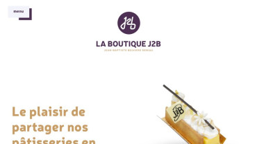 Page d'accueil du site : La Boutique J2B