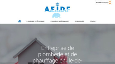 Page d'accueil du site : AEIDF
