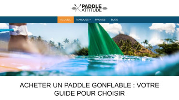Page d'accueil du site : Paddle-Attitude