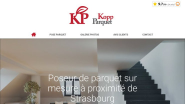 Page d'accueil du site : Kopp Parquet