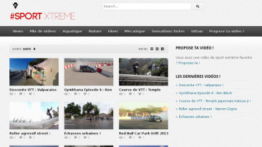 Page d'accueil du site : Sport Xtreme
