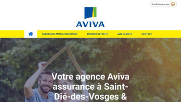Page d'accueil du site : Aviva Assurance à Saint-Dié-des-Vosges