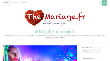 Page d'accueil du site : The Mariage