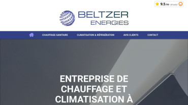 Page d'accueil du site : Beltzer Energies